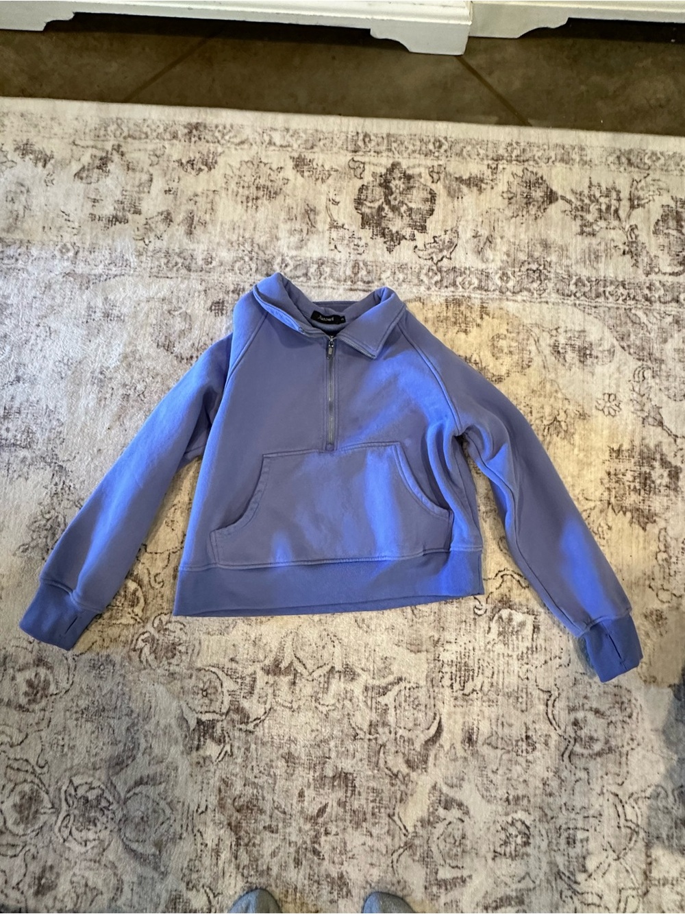 Brandy Melville Lavender Half-Zip Hoodie